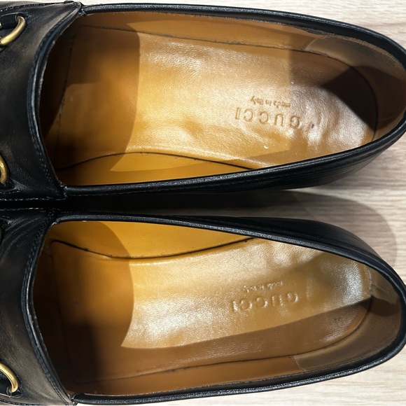 Gucci Jordaan Leather Bit Loafers in Black, Size 38.5 IT (8.5 US) - Picture 2 of 4